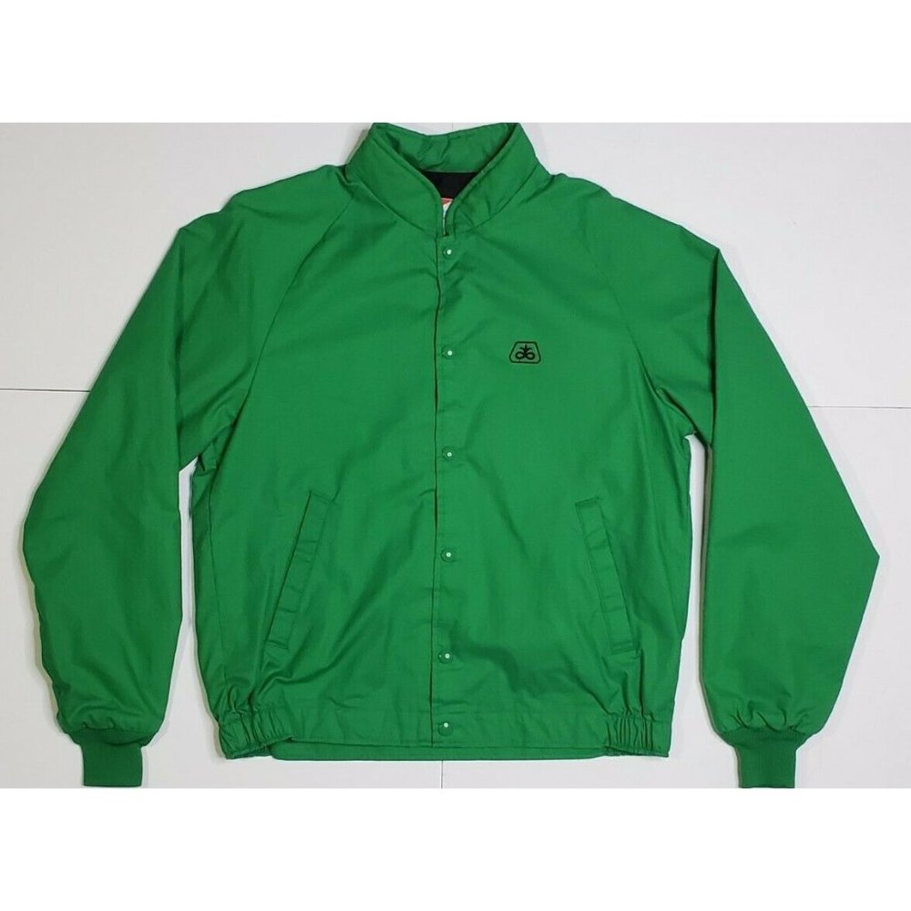 VTG Swingster Pioneer Seed Jacket M Men Green NWOT